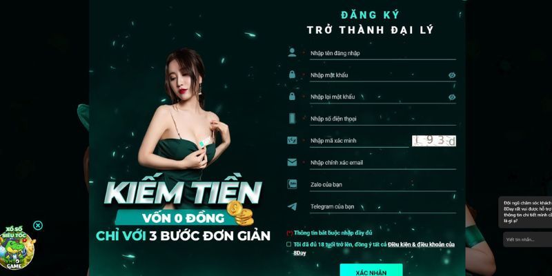 Những yêu cầu để đăng ký trở thành đại lý 8DAY cho khách hàng